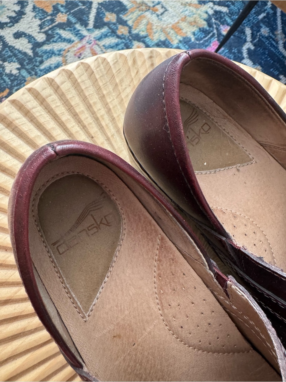 Dansko Solstice Clogs cordovan/burgundy leather size 39/8.5 Hardly Worn - Picture 5 of 11